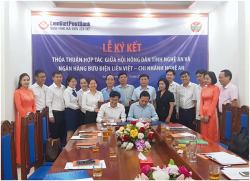 Hội Nông dân tỉnh ký kết thỏa thuận hợp tác với LiênVietPostBank Nghệ An