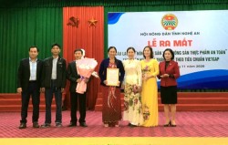 Ra mắt CLB “Nông dân sản xuất kinh doanh và tiêu thụ thực phẩm an toàn” tại xã Nghi Long