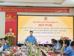 Hội Nông dân tỉnh Nghệ An tổ chức giao ban cụm thi đua số 04